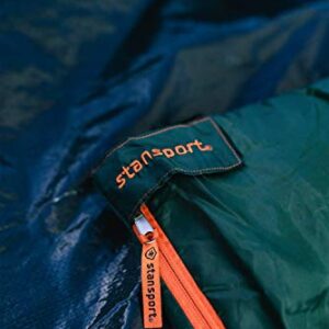 Stansport Scout- 3 Lb - 33 in X 75In Rect. Sleeping Bag - Forest Green