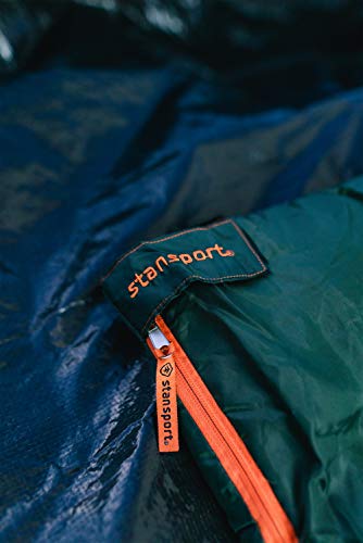 Stansport Scout- 3 Lb - 33 in X 75In Rect. Sleeping Bag - Forest Green