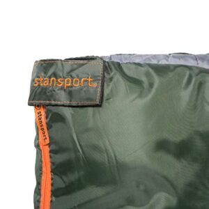 Stansport Scout- 3 Lb - 33 in X 75In Rect. Sleeping Bag - Forest Green