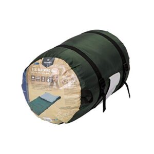 Stansport Scout- 3 Lb - 33 in X 75In Rect. Sleeping Bag - Forest Green