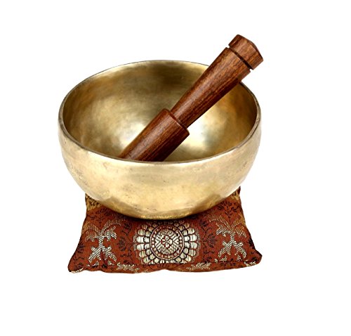 4 Inch Tibetan Handmade Singing Bowls for Meditation and Healing Through Vibration, Handmade in Nepal by Thamelmart