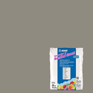 mapei keracolor s pewter cementitious sanded powder grout - 25lb bag