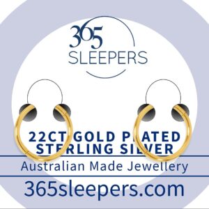 365 SLEEPERS Sterling Silver Unisex Hinged Hoop Nose Helix Tragus Lip Ring Sleeper Earrings - Hand Made In Australia - Nickel Free Hypoallergenic - 8mm - 10mm - 12mm