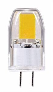 satco s9544 g6.35 bulb in light finish, 1.63 inches, clear