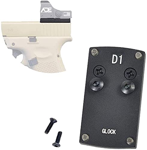 ADE Optic Mounting plate for Glock(Non-MOS,Non-Aftermarket Slide), Taurus GX4,G3C, Canik TP9SF to fit Vortex Venom/Viper, Burris Fastfire, ADE RD3, Sightmark Minishot, Doctor Red dot