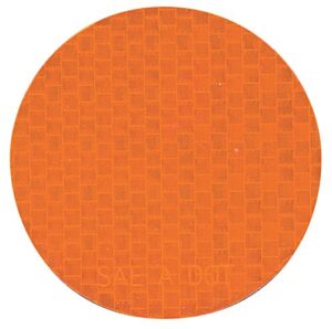 incom manufacturing - rr350am - floor marking tape: circle, solid, orange, 3 in, 20 mil tape thick, incom, rr, 50 pk