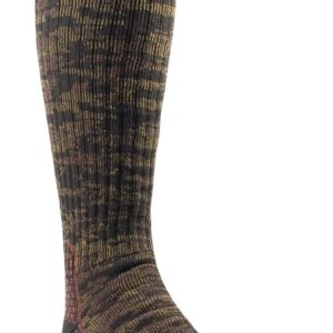 Farm to Feet Men's Slate Mountain Midweight Over-The-Calf Socks, Brown, X-Large