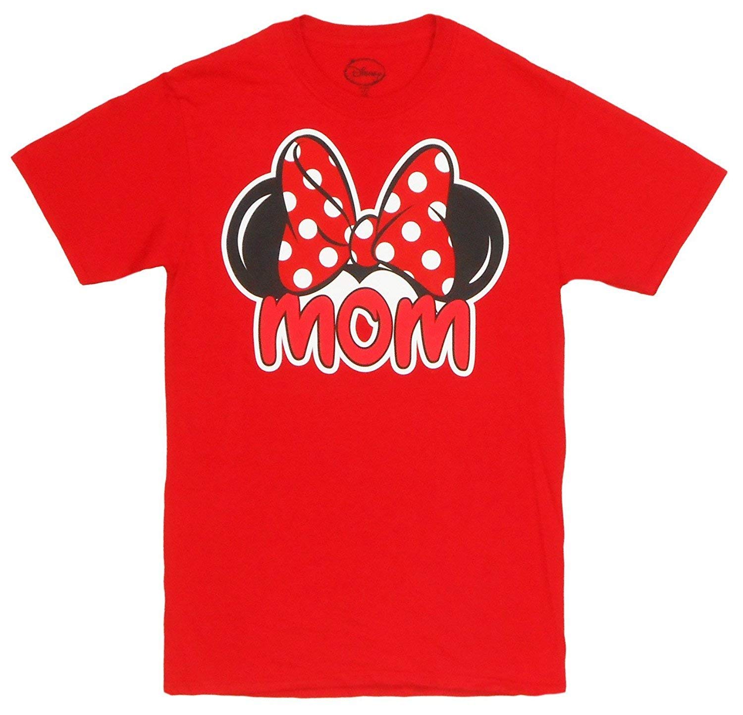 Disney Adults Minnie Mouse Mom Fan Red Medium T-Shirt