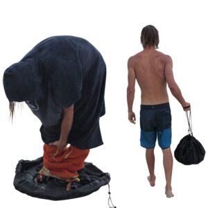 ho stevie! durable wetsuit changing mat/waterproof dry-bag for surfers (clean wetsuit, clean car)