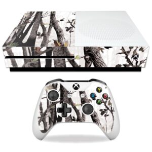 mightyskins skin compatible with microsoft xbox one s - artic camo | protective, durable, and unique vinyl decal wrap cover | easy to apply, remove, and change styles | made in the usa