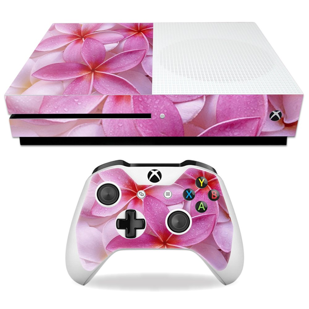 MightySkins Skin Compatible with Microsoft Xbox One S - Flowers | Protective, Durable, and Unique Vinyl Decal wrap Cover | Easy to Apply, Remove, and Change Styles | Made in The USA