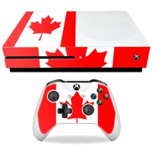 mightyskins skin compatible with microsoft xbox one s wrap cover sticker skins canadian flag