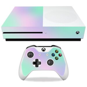 mightyskins skin compatible with microsoft xbox one s - cotton candy | protective, durable, and unique vinyl decal wrap cover | easy to apply, remove, and change styles | made in the usa