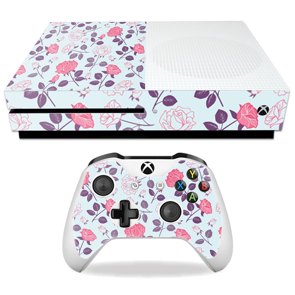 MightySkins Skin Compatible with Microsoft Xbox One S - Vintage Floral | Protective, Durable, and Unique Vinyl Decal wrap Cover | Easy to Apply, Remove, and Change Styles | Made in The USA