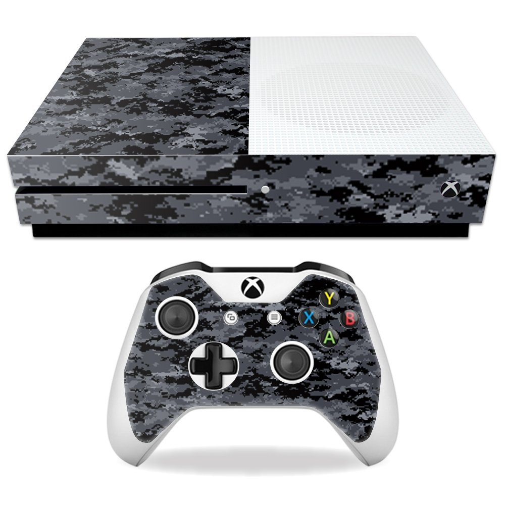 MightySkins Skin Compatible with Microsoft Xbox One S - Digital Camo | Protective, Durable, and Unique Vinyl Decal wrap Cover | Easy to Apply, Remove, and Change Styles | Made in The USA