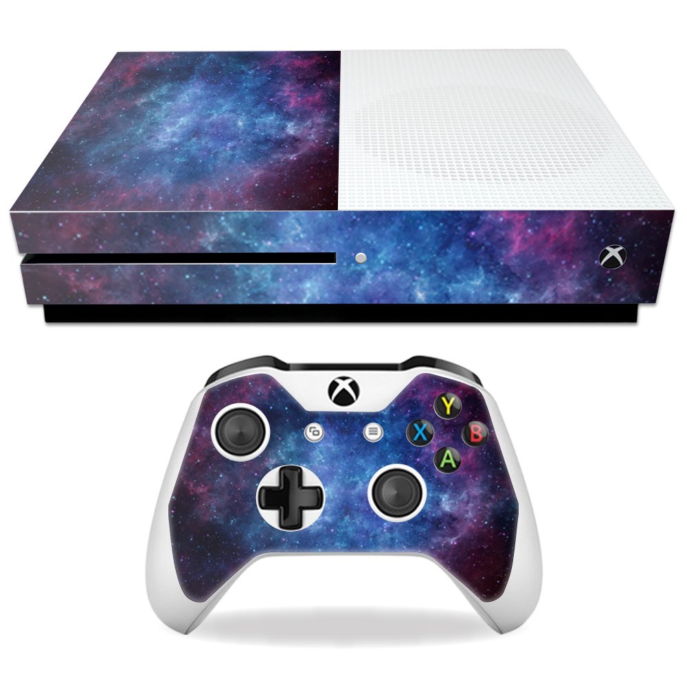 MightySkins Skin Compatible with Microsoft Xbox One S - Nebula | Protective, Durable, and Unique Vinyl Decal wrap Cover | Easy to Apply, Remove, and Change Styles | Made in The USA