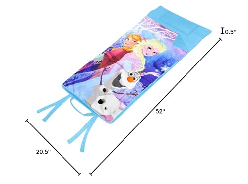 Disney Frozen Memory Foam Nap Mat Furniture Blue 40"x26"