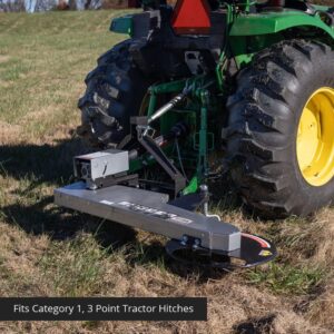 Titan Attachments 3 Point Trimmer Lawn Mower Attachment Fits Category 1 Tractors, Mow Fence Lines 3X Faster