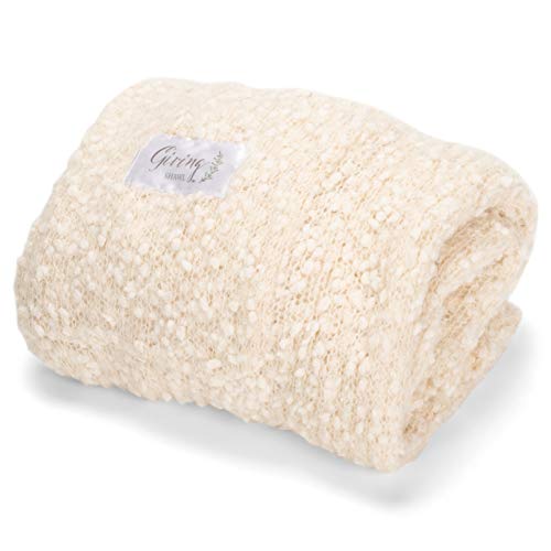 Cream Women's One Size Soft Knit Nylon Giving Shawl Wrap in Gift Box