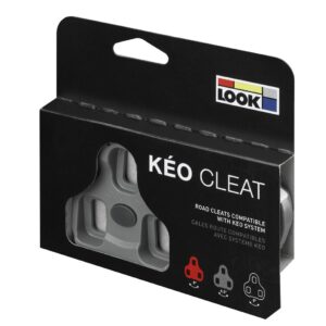 LOOK Cycle - KEO Grip Cleat Cycling Cleats – Anti-Slip Surface - Minimum Weight, Compact Size - 4.5° Angular Freedom - Color Grey