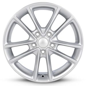 for 2015-2018 ford focus 16 inch painted silver rim - oe direct replacement - road ready car wheel