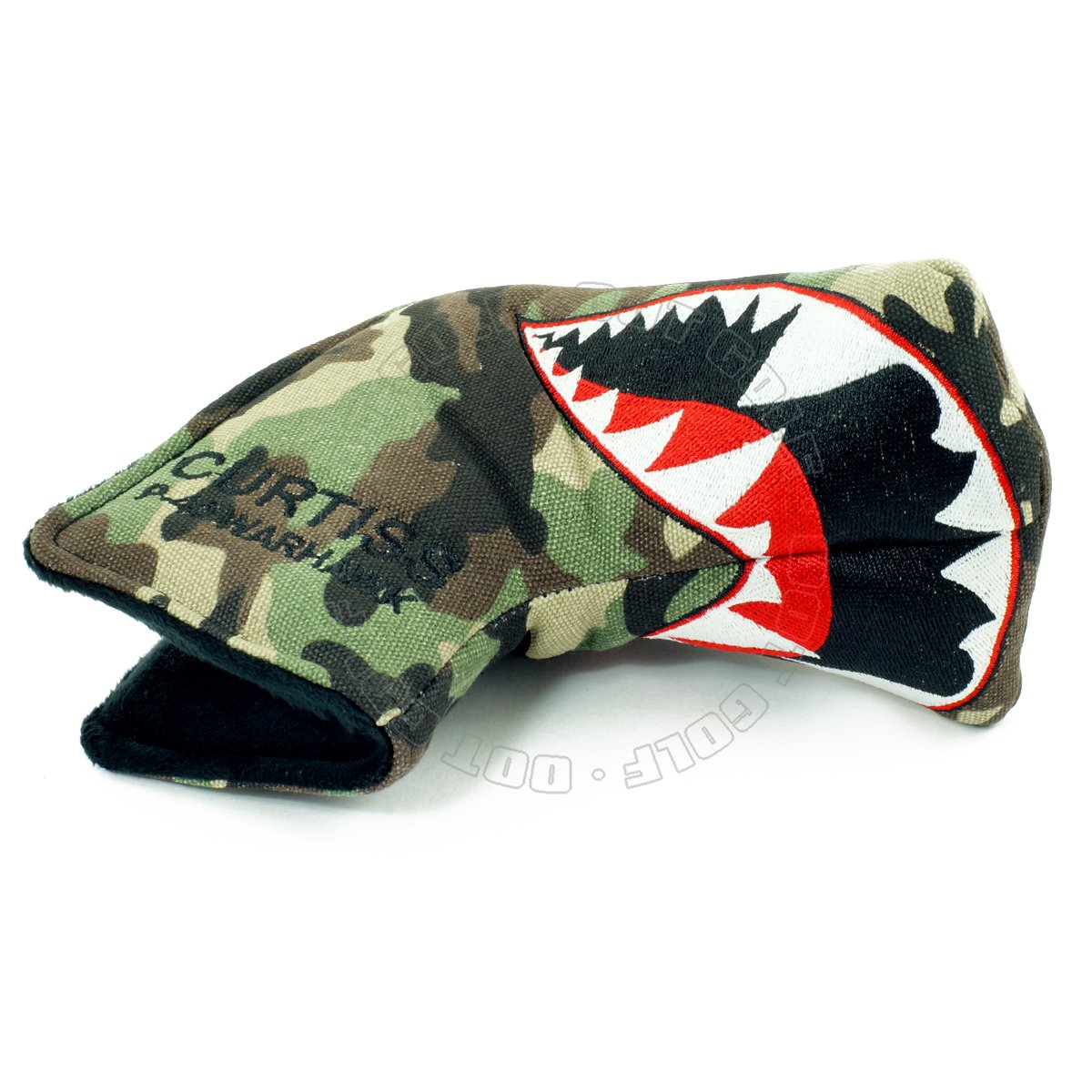 Fighter Plane Headcover for Blade and Midsize Mallet Putter, Camouflage