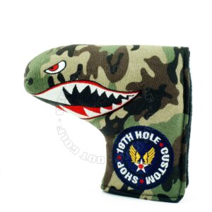 Fighter Plane Headcover for Blade and Midsize Mallet Putter, Camouflage