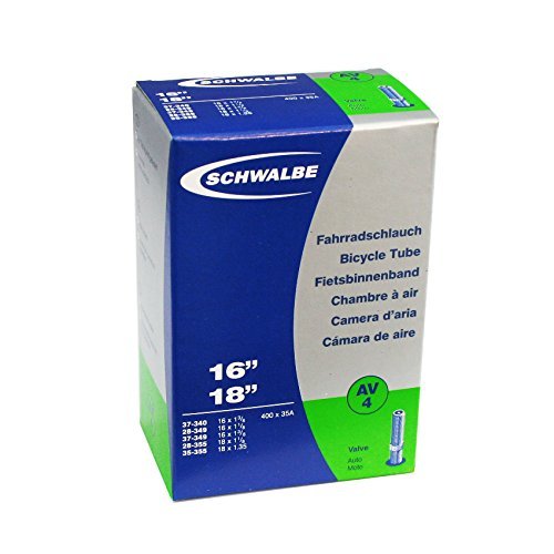 Schwalbe AV4 Tube Schrader (450 x 35A) - 16 x 1 1/8-1.35 Inches by Schwalbe