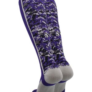 TCK Digital Camo OTC Socks (Purple, X-Large)