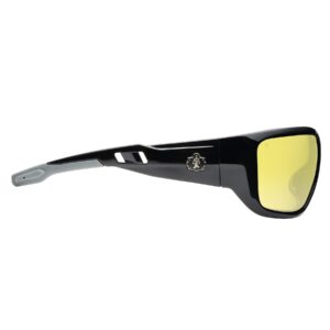 Ergodyne Skullerz Baldr Safety Glasses- Black Frame, Yellow Lens