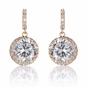 fashion jewelry designer rhinestone gold tone bridal costume dangle drop earrings for women