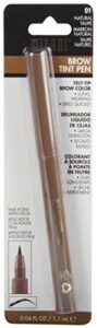 milani brow tint pen 01 natural taupe by milani