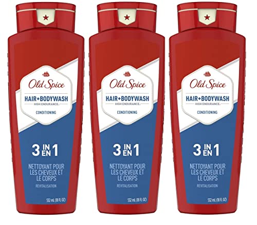 Old Spice High Endurance Conditioning Hair & Body Wash 18 Fl Oz (Pack of 3) by Old Spice