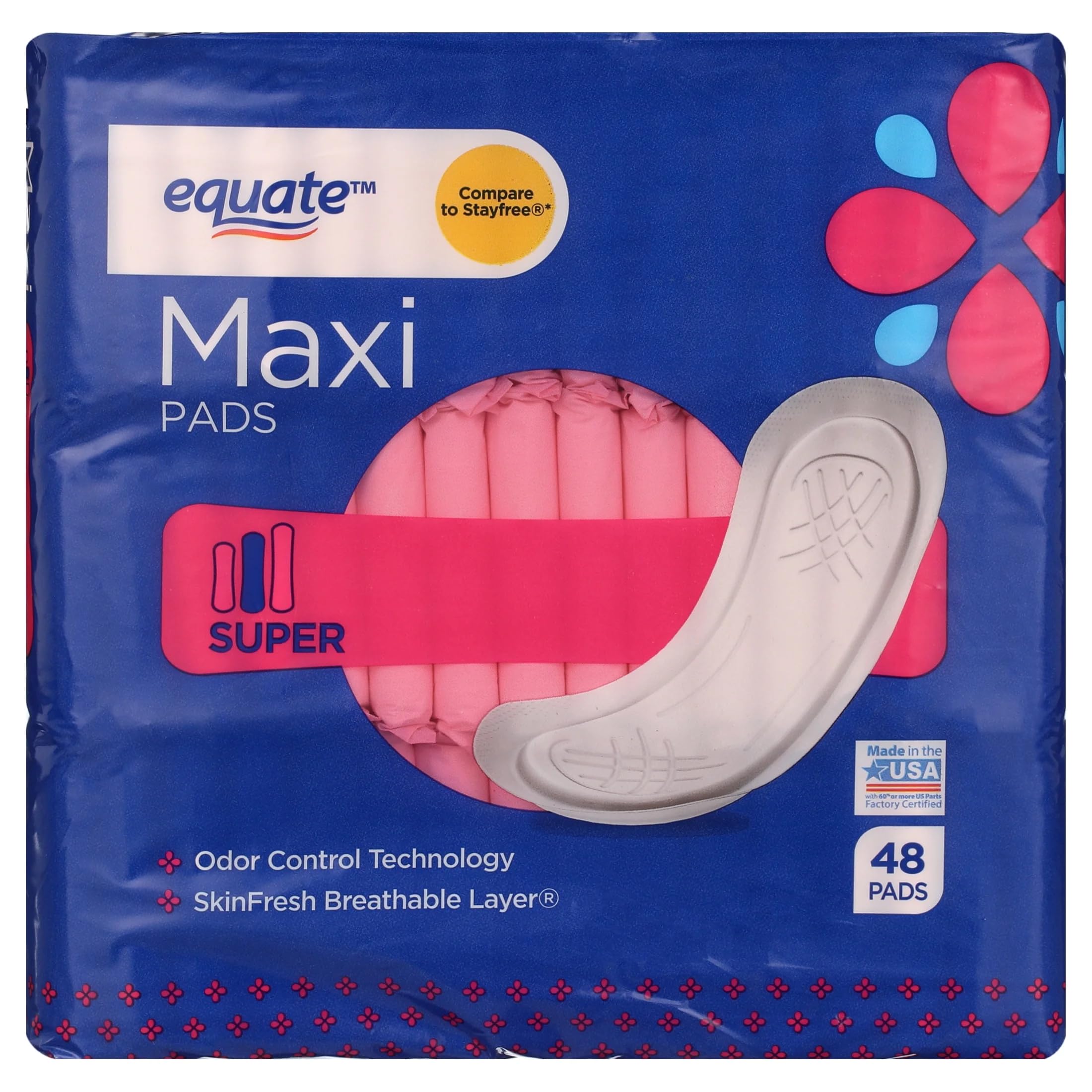 Equate Pads Super Multipack 48 Count by Equate