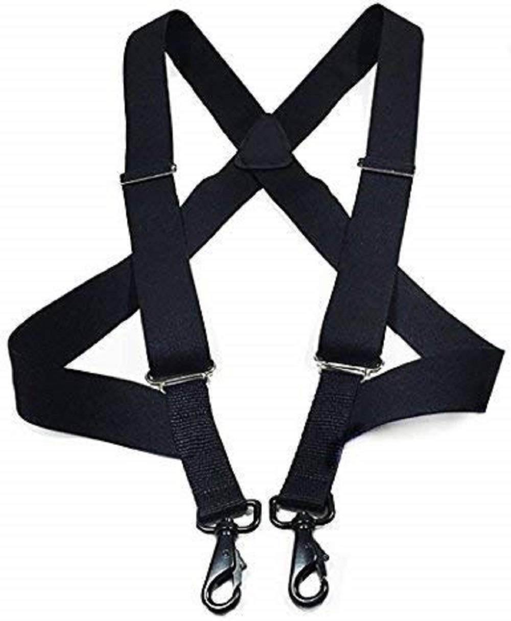 Shirt Lock Undergarment Duty Suspenders | Heavy Duty Elastic Duty Belt Suspenders | Slim and Hidden Duty Accessory