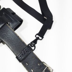 Shirt Lock Undergarment Duty Suspenders | Heavy Duty Elastic Duty Belt Suspenders | Slim and Hidden Duty Accessory