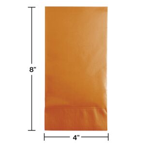 Creative Converting 192 Count Touch of Color Paper Guest Napkins, 3-Ply, Pumpkin Spice