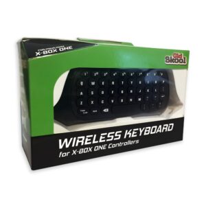 Old Skool Xbox One Chatpad - Mini Wireless Keyboard with 3.5m Headphone Jack 2.4G Messenger Pad Text Pad for Microsoft Xbox One Controller Black