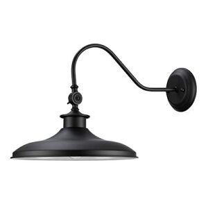 globe electric 44095 aedan 1-light swivel wall sconce, black finish, bulb not included