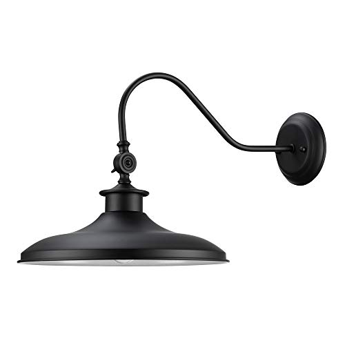 Globe Electric 44095 Aedan 1-Light Swivel Wall Sconce, Black Finish, Bulb Not Included