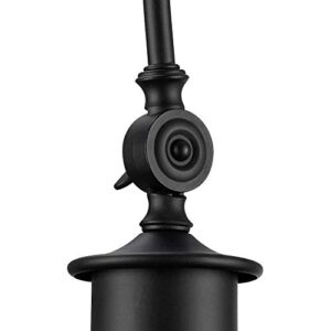 Globe Electric 44095 Aedan 1-Light Swivel Wall Sconce, Black Finish, Bulb Not Included