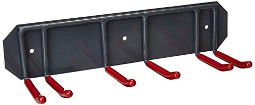 Wall Mounted Rack Organizer for Skis and Poles Heavy Duty Horizontal Wall Ski Rack Garage Storage with Metal Frame and Padded Hooks Indoors Outdoors Premium Wall Hooks (Medium Holds 2 Set of Ski's)