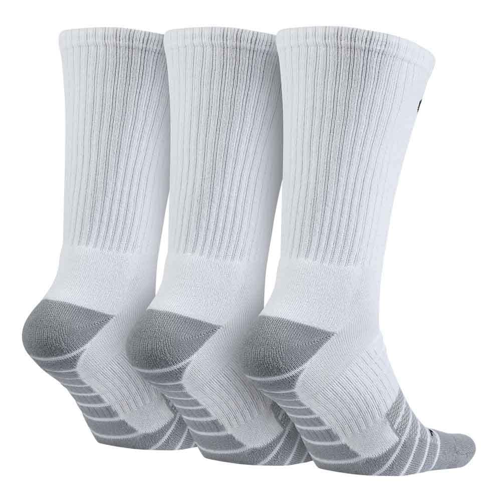 Nike Dry Cushion Crew Training Sock (3 Pairs),White,X-Large