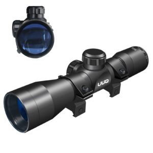 uuq tactical 4x32 compact .223 .308 scope rangefinder reticle/w ring mounts