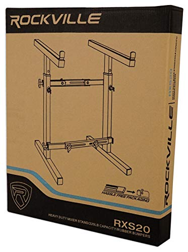 Rockville Portable Mixer Stand - Adjustable Height and Width! (RXS20 )