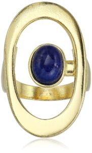 ben-amun jewelry sculpture garden gold-plated oval ring