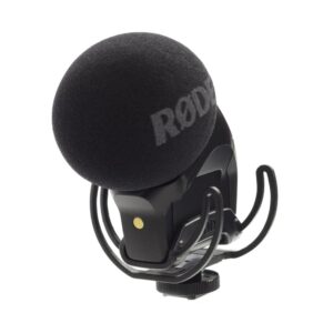 rode stereo videomic pro rycote camera-mount stereo microphone, black