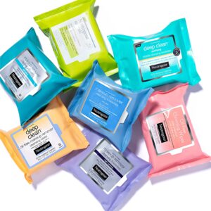 Neutrogena Oil-Free Facial Cleansing Makeup Wipes with Pink Grapefruit, Disposable & Pre-Moistened Daily Acne Face Towelettes to Remove Dirt, Oil & Makeup for Acne Prone Skin, 25 ct