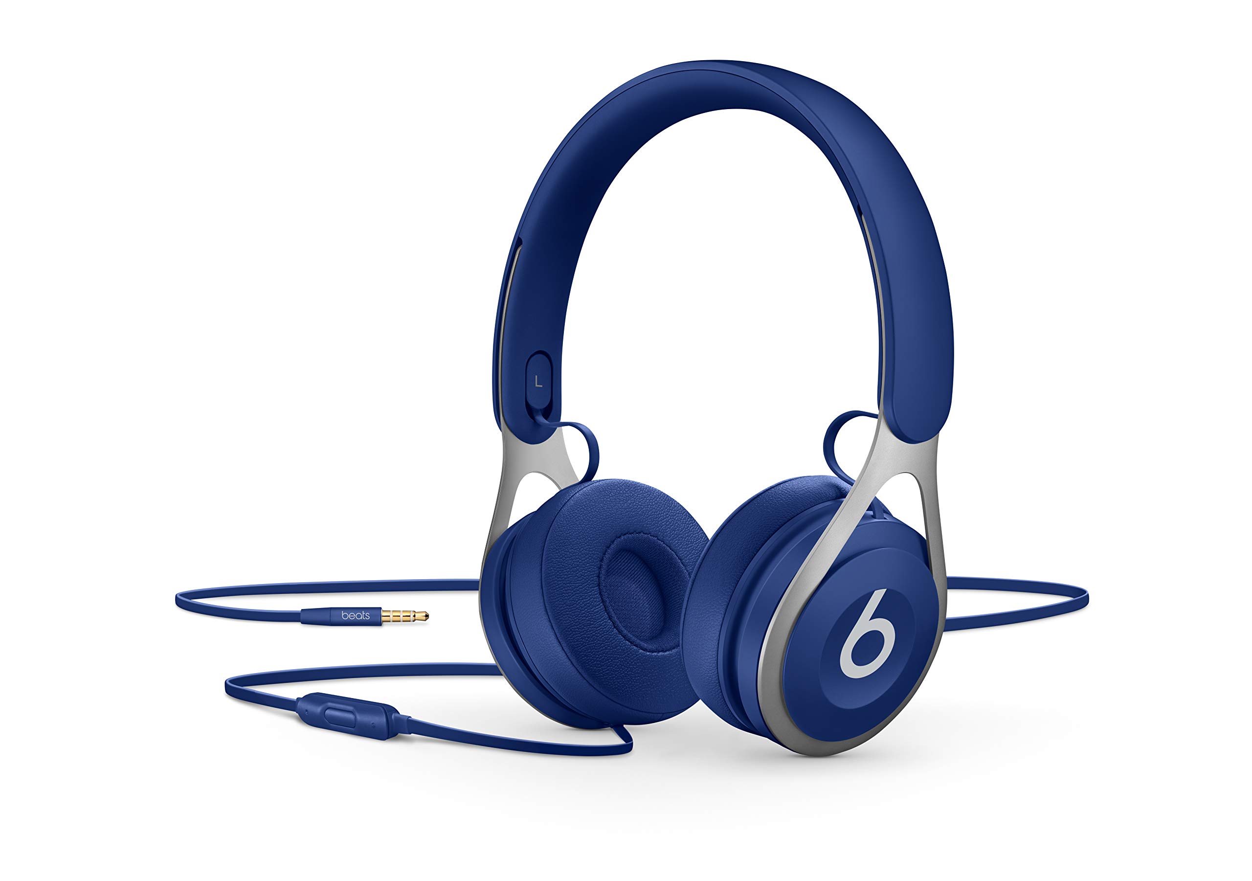 Beats Ep Wired On-Ear Headphones - Battery Free for Unlimited Listening, Built in Mic and Controls - Blue