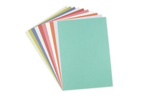 sizzix surfacez cardstock sheets a4 60pk (10 botanical colours), 665276